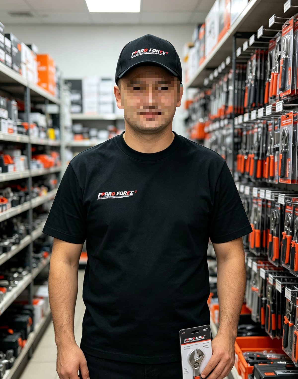 Partner staff wearing PPRROFORCE branded workwear in store