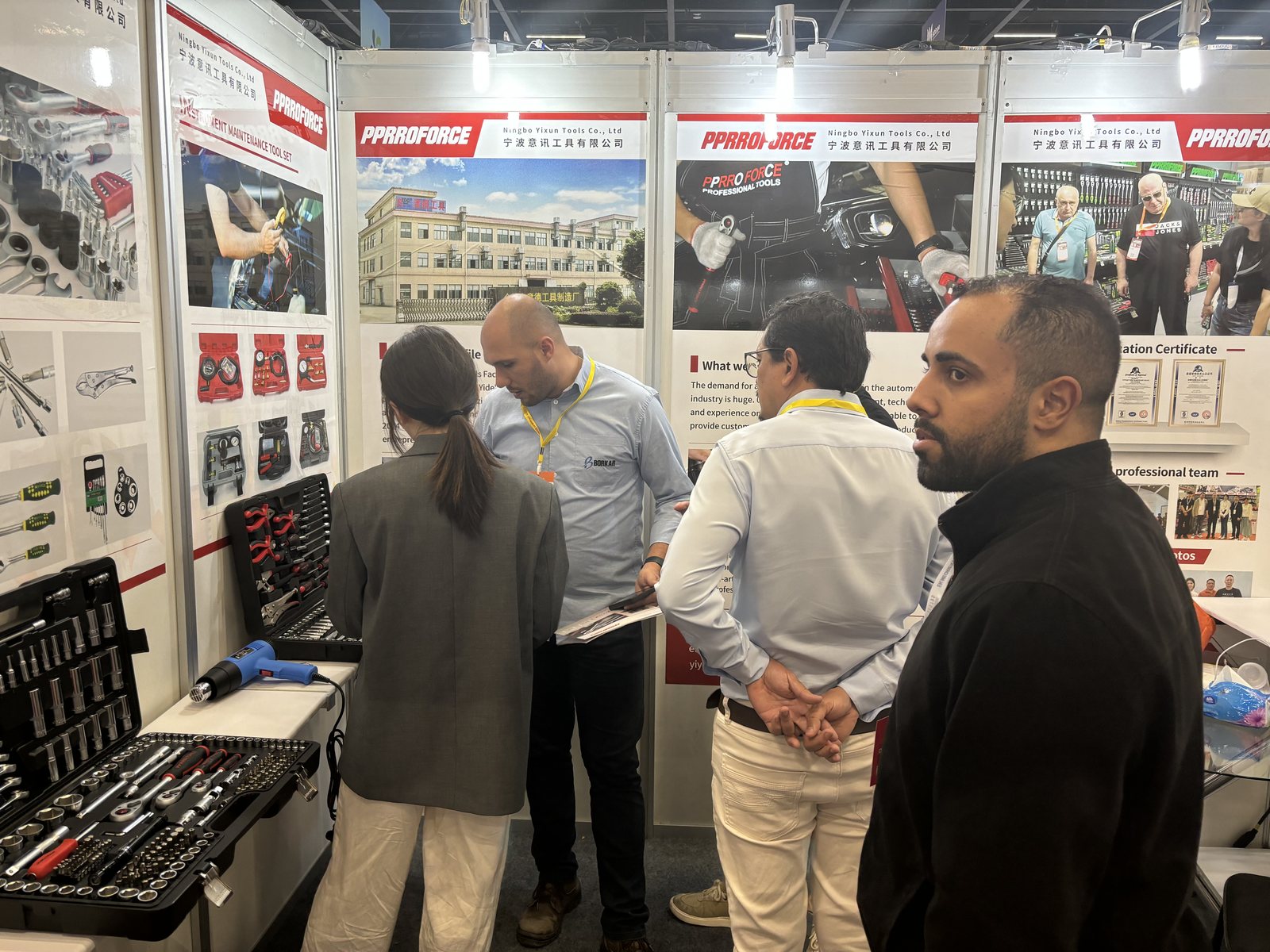 PPRROFORCE exhibition stand at an international trade fair