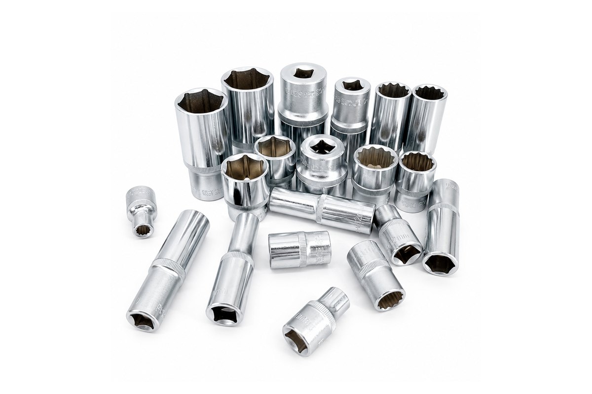 Individual chrome vanadium sockets in metric and imperial sizes — PPRROFORCE